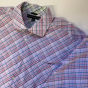 Tommy Hilfiger Plaid Long Sleeve Button Down Mens Shirt‎ - Size XL